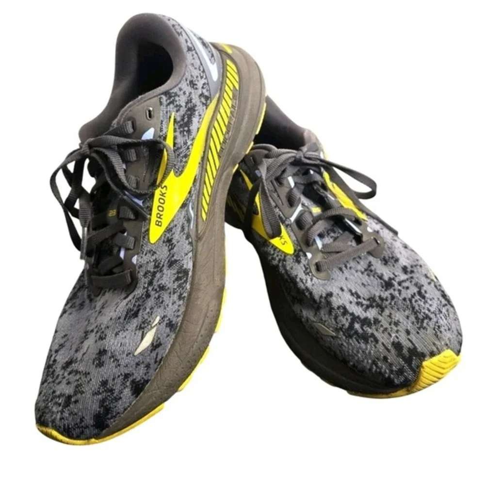 Brooks Adrenaline GTS 23 Mens Size 8.5 Running Shoes Nine Iron Folkstone Grey
